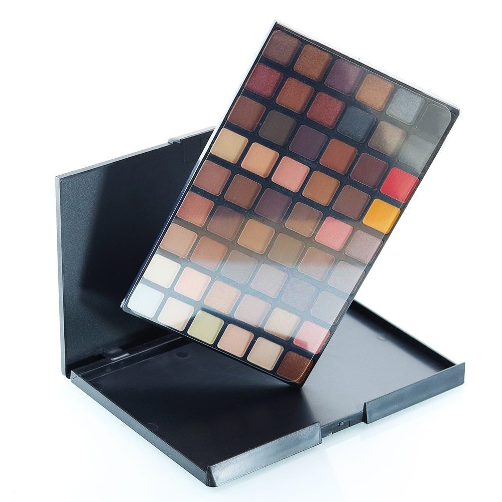 Portable Professionnel 54 Couleurs Ombre À Paupières de Mode De Palette Cosmétique Poudre Fard À Paupières Palette Maquillage Naturel Shimmer Mat Ensemble