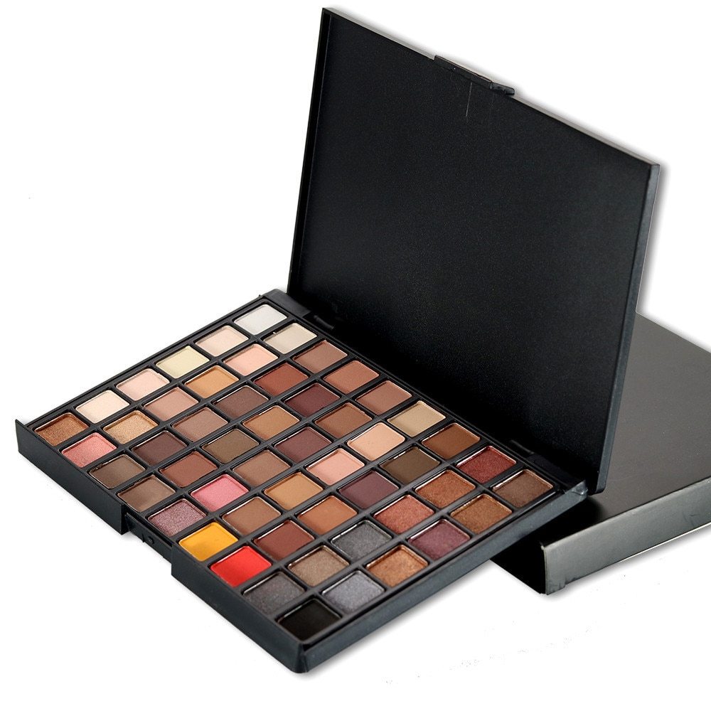 Portable Professionnel 54 Couleurs Ombre À Paupières de Mode De Palette Cosmétique Poudre Fard À Paupières Palette Maquillage Naturel Shimmer Mat Ensemble