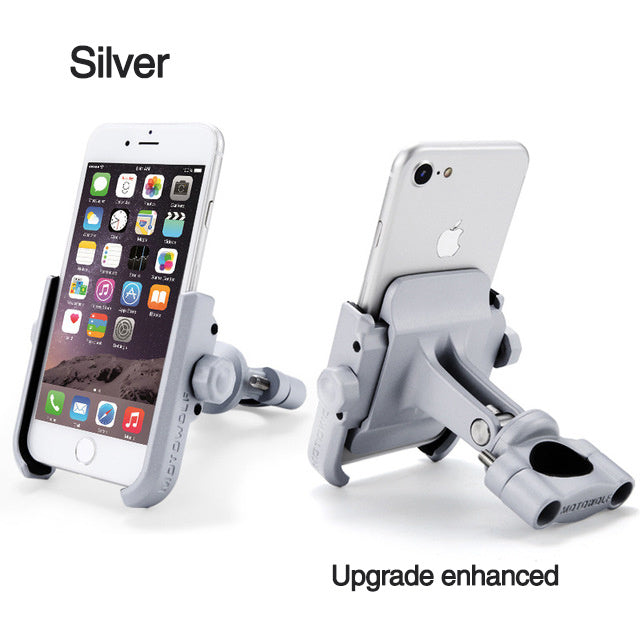 DEROACE Support de téléphone pour vélo Support universel Support de téléphone Support de guidon Véhicule électrique Porte-téléphones en alliage d'aluminium