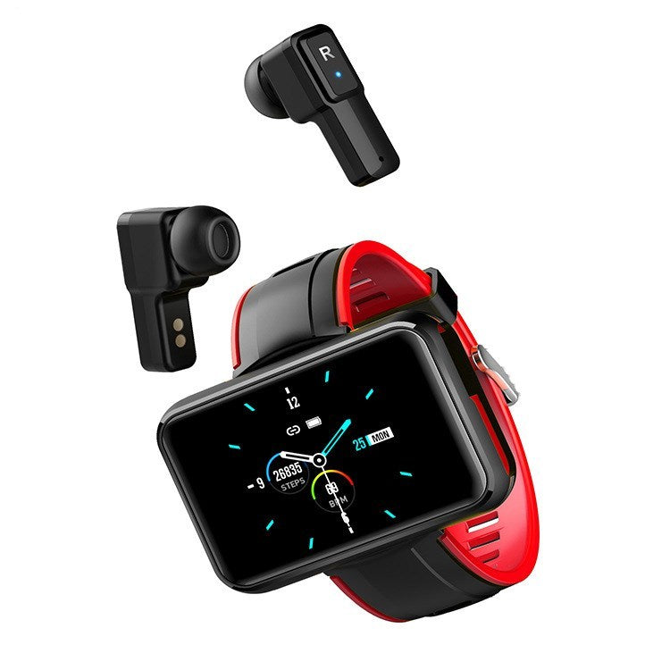 Casque Bluetooth sans fil 2 en 1 T91 montre intelligente