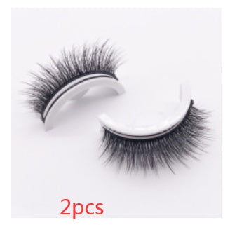 Réutilisable 3D Vison Cils Naturels Faux Cils Auto-adhésif Faux Colle-livraison Cils Maquillage Extension de Cils Cils De Soie