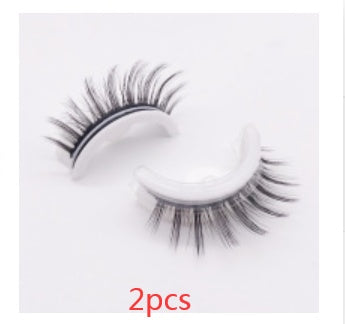 Réutilisable 3D Vison Cils Naturels Faux Cils Auto-adhésif Faux Colle-livraison Cils Maquillage Extension de Cils Cils De Soie