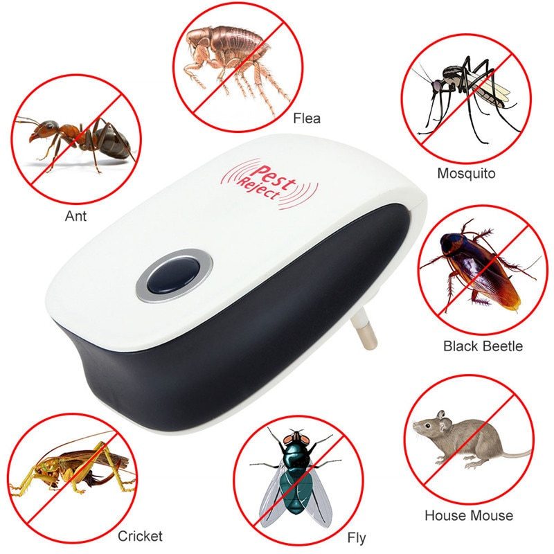 Électronique À Ultrasons Sain Rechargeble Anti Moustique Insecte Ravageur Rejeter Souris Répulsif Pratique Accueil EUUS Plug