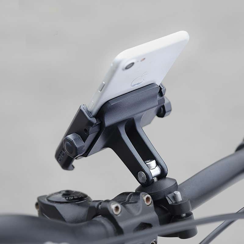 DEROACE Support de téléphone pour vélo Support universel Support de téléphone Support de guidon Véhicule électrique Porte-téléphones en alliage d'aluminium