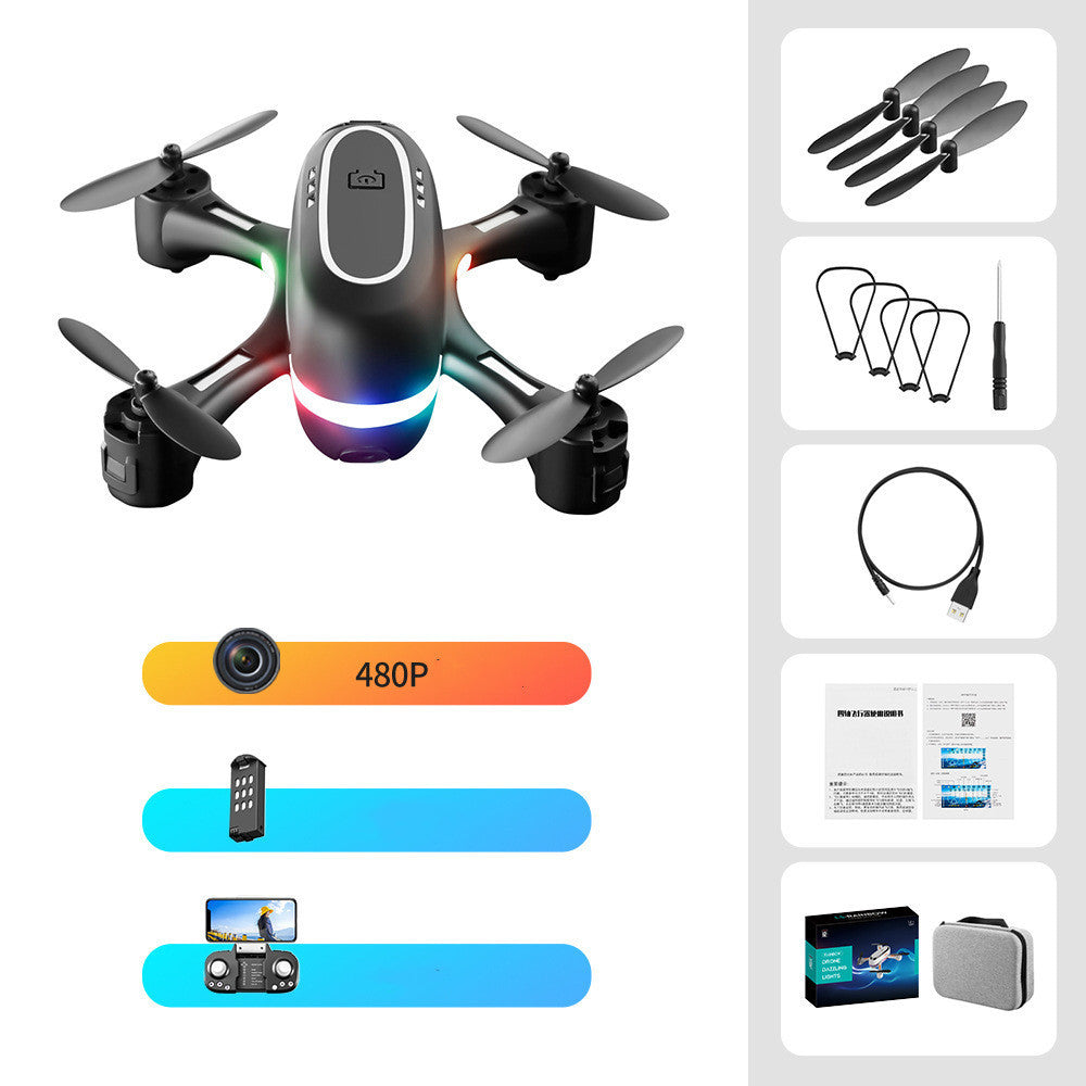 Mini Photographie Aérienne Gradient LED Télécommande Avion