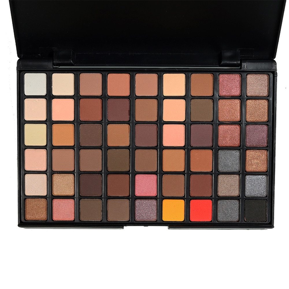 Portable Professionnel 54 Couleurs Ombre À Paupières de Mode De Palette Cosmétique Poudre Fard À Paupières Palette Maquillage Naturel Shimmer Mat Ensemble