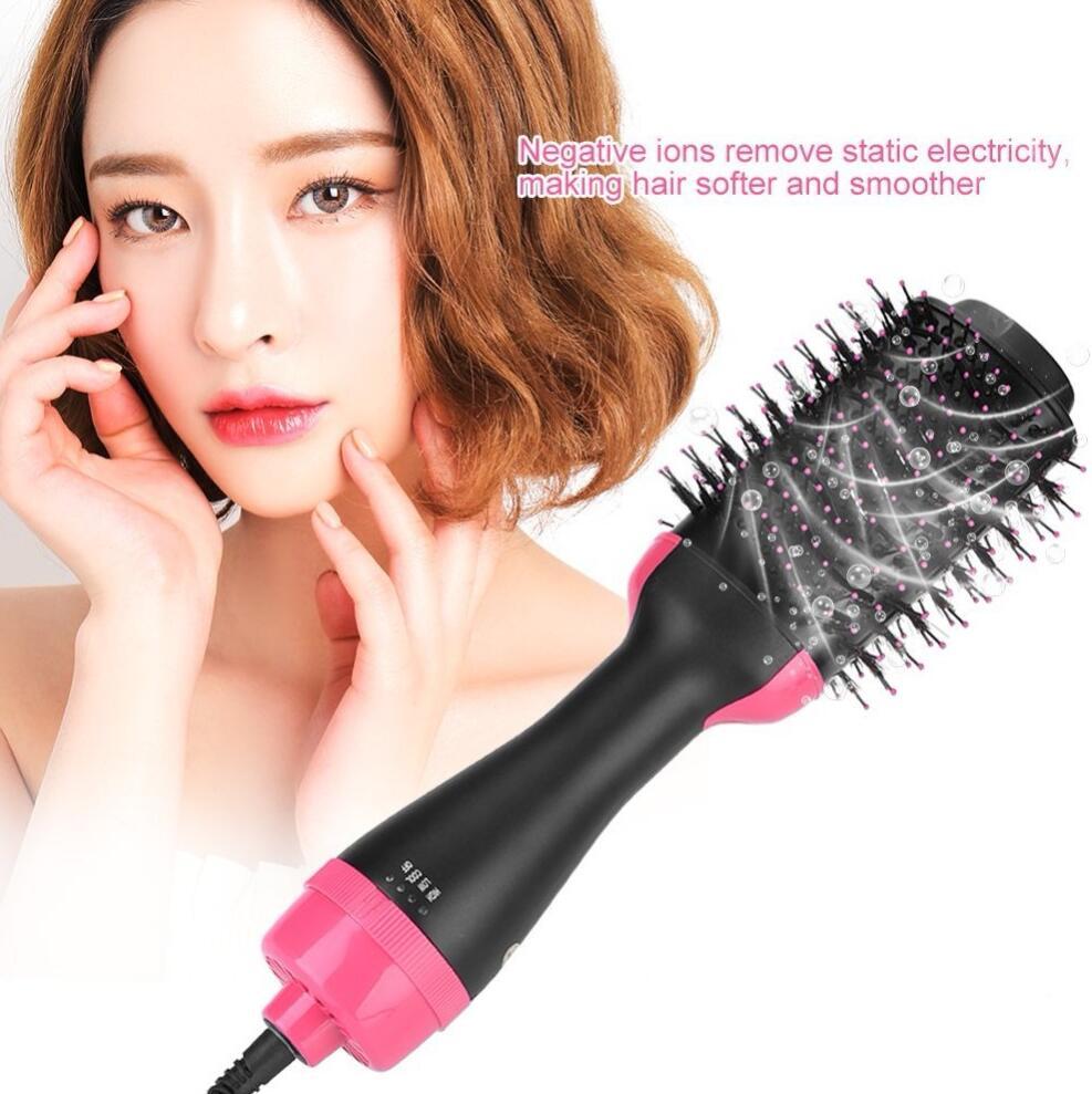 Single Stage Electric Hair Dryer Comb Comb Multifunctional Hair Straightener Curling 