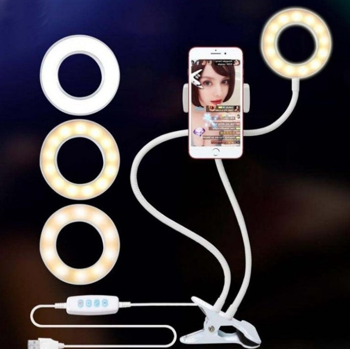 LED Selfie Anneau Lumière pour Vivre Réglable Maquillage Light-8cm Stand