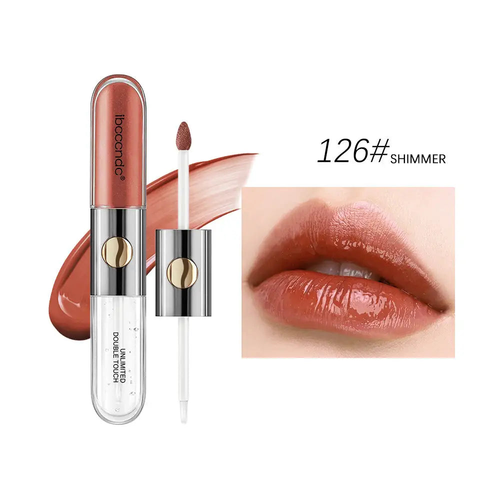 Double-Ended Matte Lip Lacquer Water Proof