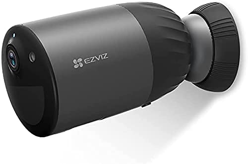 EZVIZ BC1C 1080P Cámara de Vigilancia WiFi Inalámbrica para Exteriores, Duración de la Batería 210d, Cámara con Baterías de 7800mAh, Detección de Personas, Visión Nocturna en Color, Audio Bidireccional, IP66 a Prueba de Agua