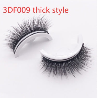 Réutilisable 3D Vison Cils Naturels Faux Cils Auto-adhésif Faux Colle-livraison Cils Maquillage Extension de Cils Cils De Soie