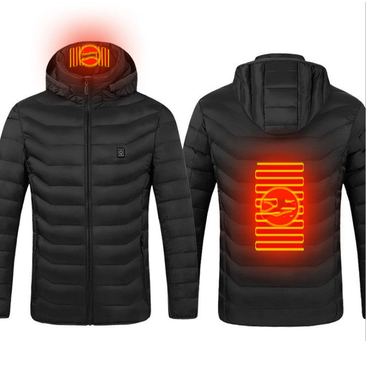 Nouveau Chauffée Veste Manteau USB Électrique Veste Coton Manteau Chauffage Thermique Vêtements Chauffage Gilet Hommes de Vêtements D'hiver