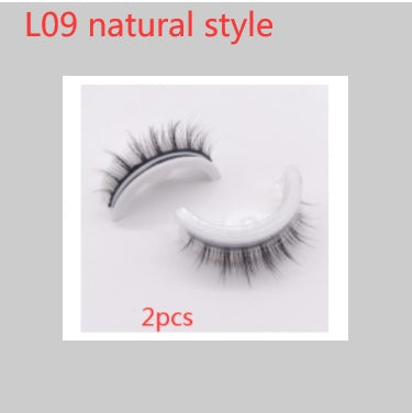 Réutilisable 3D Vison Cils Naturels Faux Cils Auto-adhésif Faux Colle-livraison Cils Maquillage Extension de Cils Cils De Soie