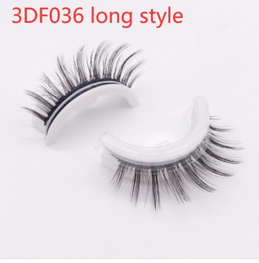 Réutilisable 3D Vison Cils Naturels Faux Cils Auto-adhésif Faux Colle-livraison Cils Maquillage Extension de Cils Cils De Soie