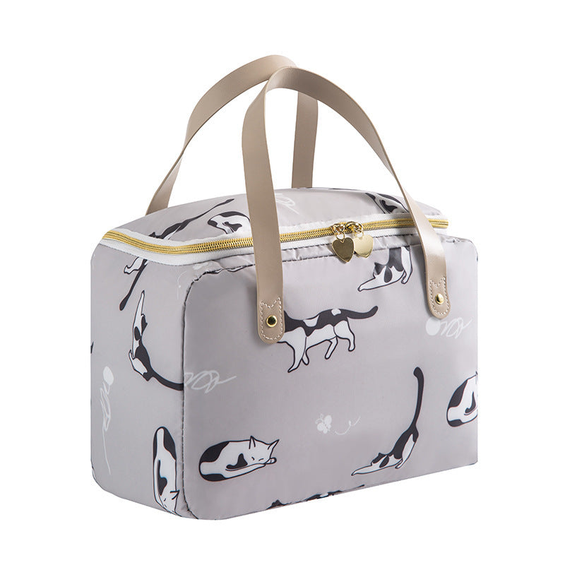 Nordic Bento Bag Aluminum Foil Thickened Zipper Portable PE Lunch Box