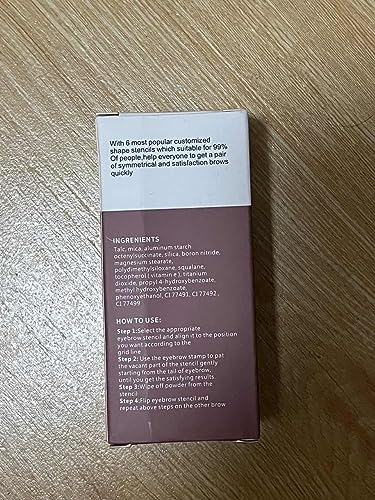 Eyebrow Stamp Kit, Tampon À Sourcils, Pochoir Sourcils, 10 Ensembles de Pochoirs à Sourcils Réutilisables, 2 Pinceaux à Crayons à Sourcils, Ensemble de Poudre à Sourcils Imperméable (01)