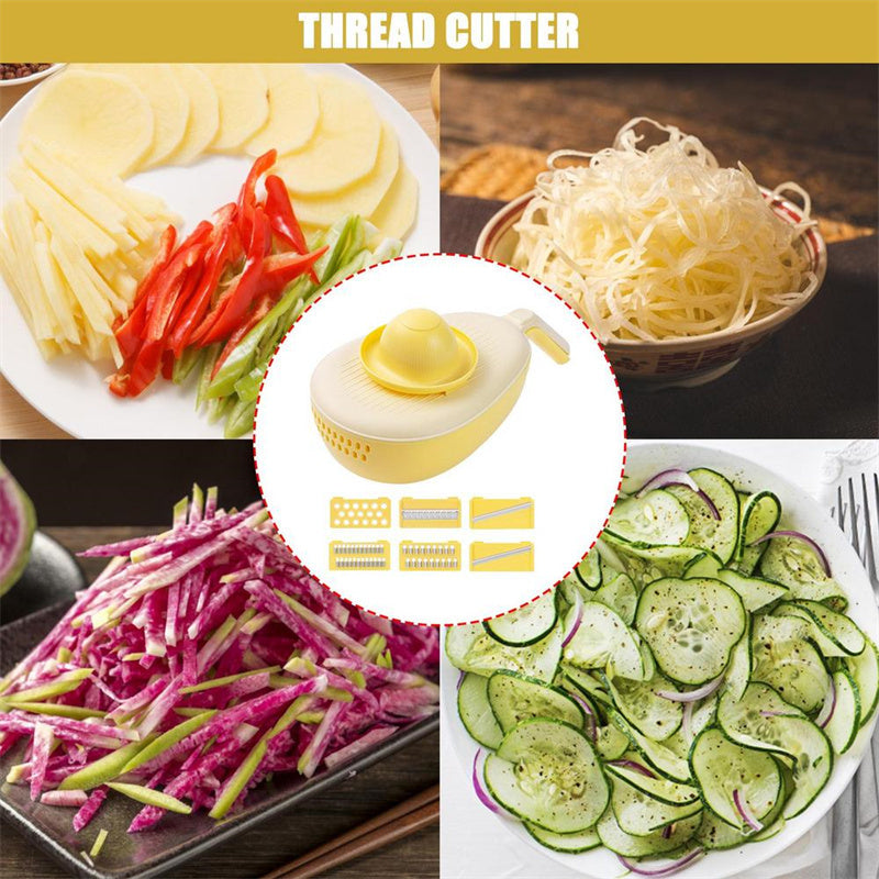 Vegetable Cutting Artifact Potato Shredded Grater Slicer Home Kitchen Multi-functional Thick Shredded Radish Cucumber