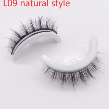 Réutilisable 3D Vison Cils Naturels Faux Cils Auto-adhésif Faux Colle-livraison Cils Maquillage Extension de Cils Cils De Soie