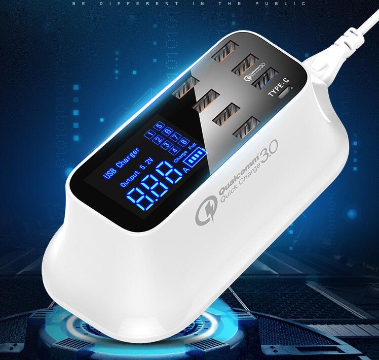 Charge rapide 3.0/Intelligent Ordinaire USB Chargeur Station