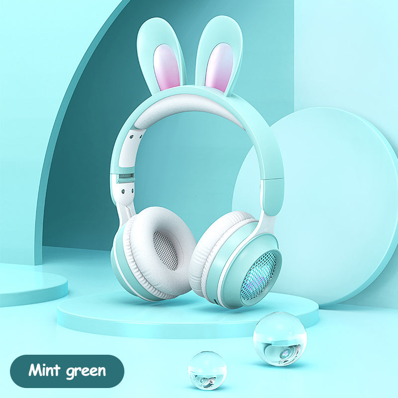 Lapin Oreille Casque Sans Fil Lumineux Extensible Casque de Blé