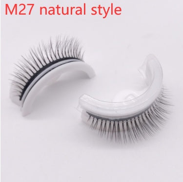 Réutilisable 3D Vison Cils Naturels Faux Cils Auto-adhésif Faux Colle-livraison Cils Maquillage Extension de Cils Cils De Soie