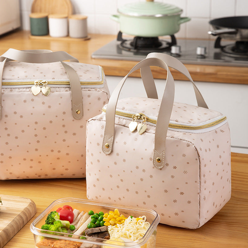 Nordic Bento Bag Aluminum Foil Thickened Zipper Portable PE Lunch Box