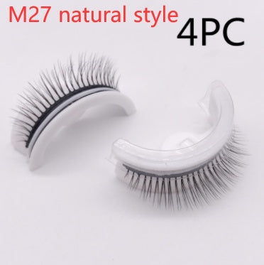 Réutilisable 3D Vison Cils Naturels Faux Cils Auto-adhésif Faux Colle-livraison Cils Maquillage Extension de Cils Cils De Soie