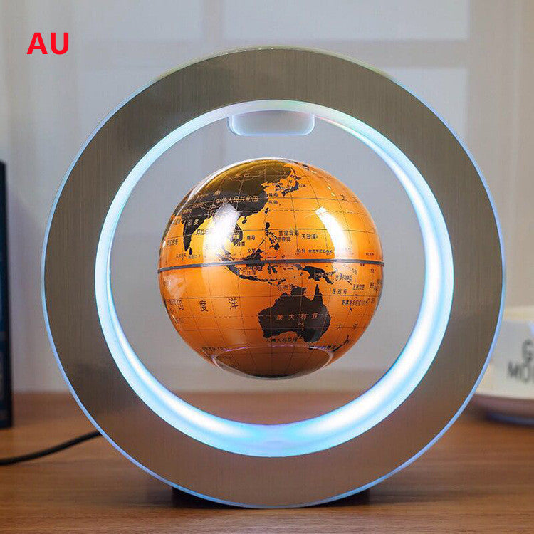 Ronde LED Carte Du Monde Globe Flottant Magnétique Lévitation Lumière Anti Gravité Magie