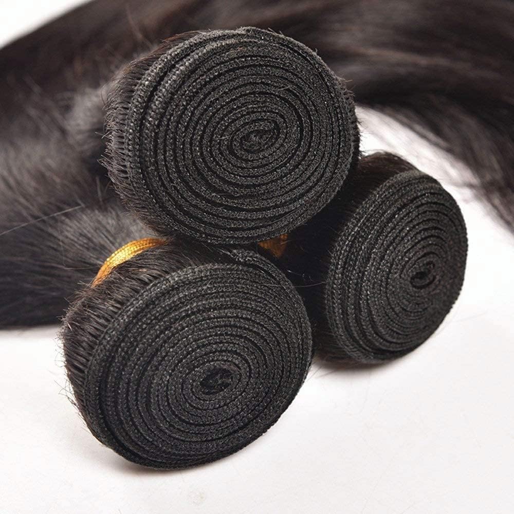 IFLY tissage brésilien lisse en lot tissage cheveux humain bresilienne raide mèches naturelles total(10 12 14 pouce)