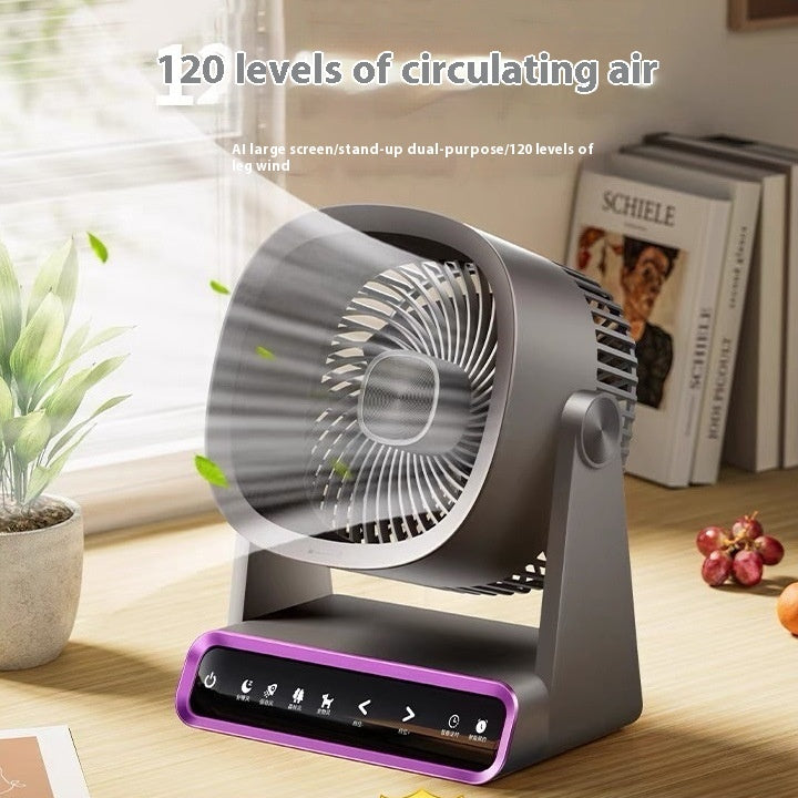 Petit ventilateur rechargeable mural sans perforation