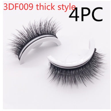 Réutilisable 3D Vison Cils Naturels Faux Cils Auto-adhésif Faux Colle-livraison Cils Maquillage Extension de Cils Cils De Soie