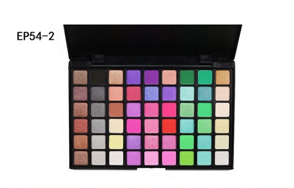 Portable Professionnel 54 Couleurs Ombre À Paupières de Mode De Palette Cosmétique Poudre Fard À Paupières Palette Maquillage Naturel Shimmer Mat Ensemble