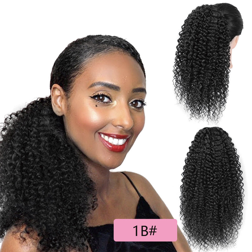 Cordon Puffy Queue de Cheval Afro Boucles