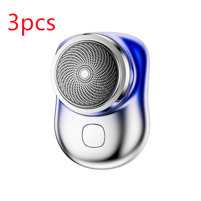 Mini Portable visage sans fil rasoirs Rechargeable USB électrique rasoir humide et sec indolore petite taille Machine rasage pour hommes