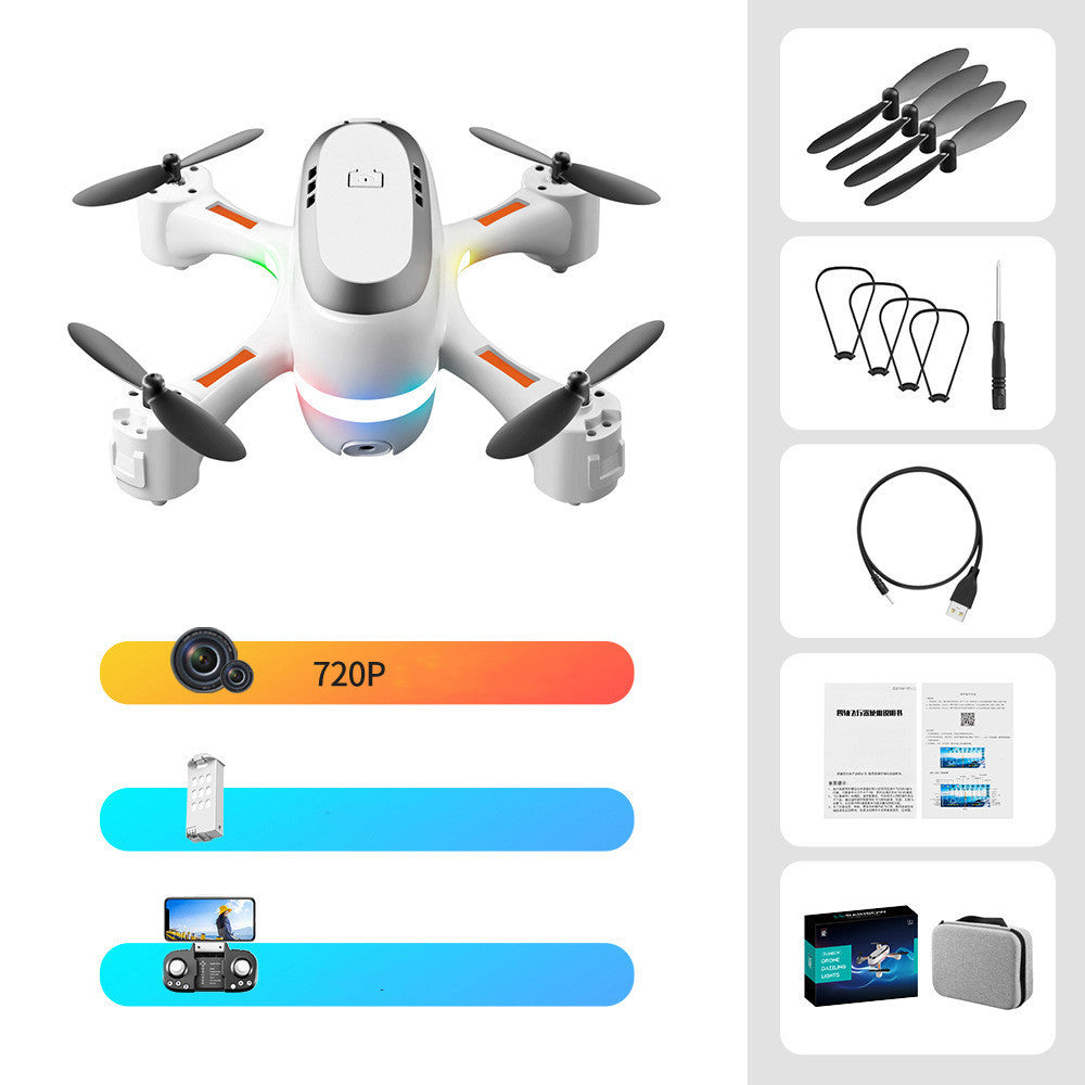 Mini Photographie Aérienne Gradient LED Télécommande Avion