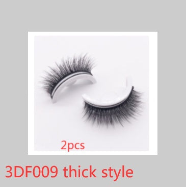 Réutilisable 3D Vison Cils Naturels Faux Cils Auto-adhésif Faux Colle-livraison Cils Maquillage Extension de Cils Cils De Soie