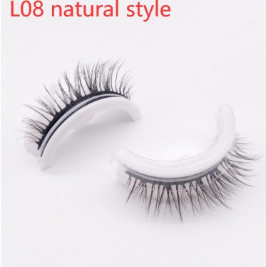 Réutilisable 3D Vison Cils Naturels Faux Cils Auto-adhésif Faux Colle-livraison Cils Maquillage Extension de Cils Cils De Soie