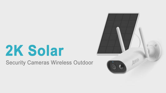 ANRAN 3MP Solar Battery Camera WiFi Security Surveillance Camera Two Way Audio Outdoor Wireless PIR Humanoid Detection